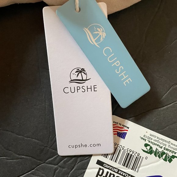 ♥ CUPSHE Off-Shoulder Smocked Cotton Dress L ♥ - Picture 7 of 10